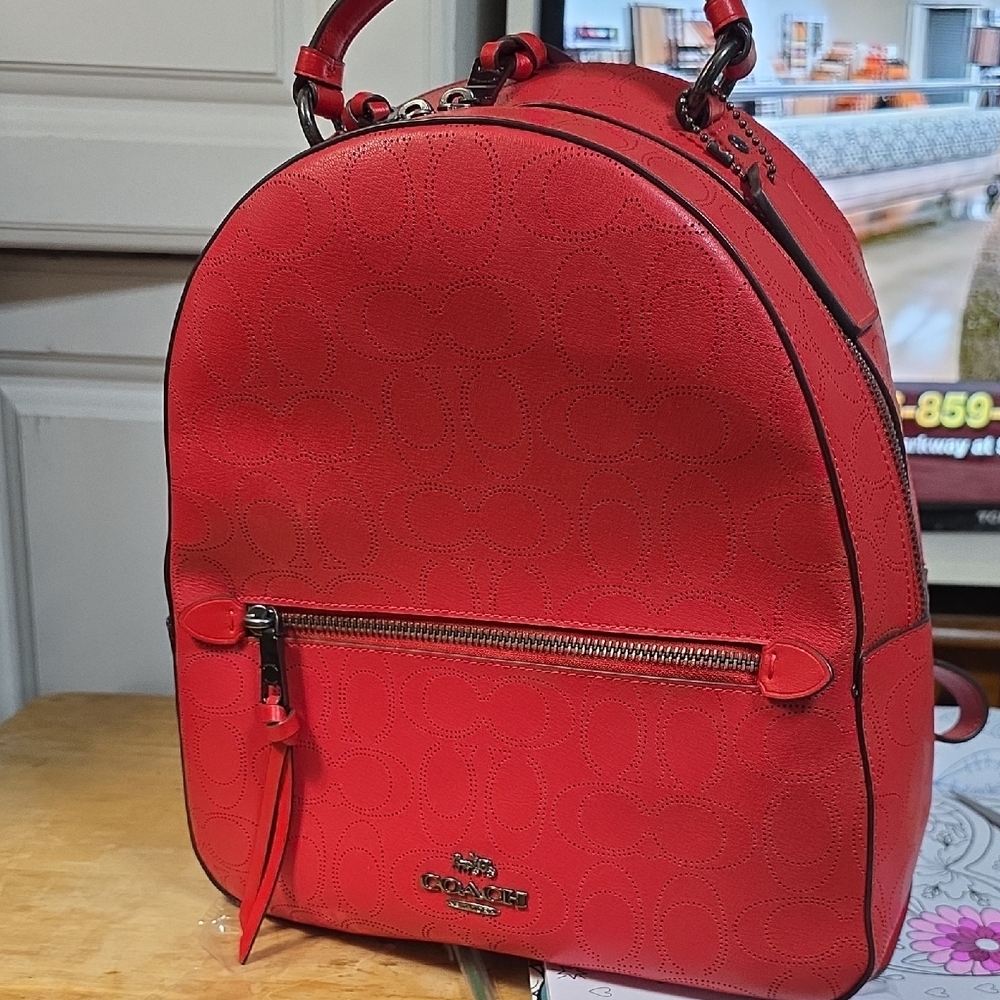 Coach Red Backpack - Picture 7 of 7